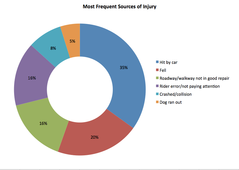 Bicycle Accident Statistics Pie Chart